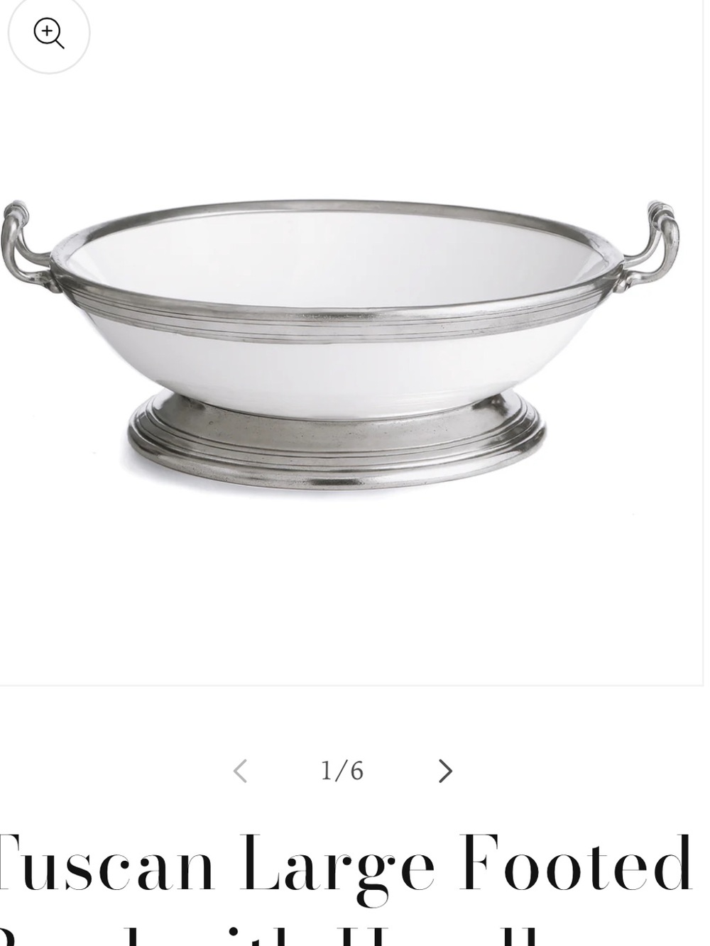 Arte Italica Tuscan Large Footed Bowl with Handles